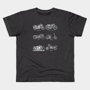 Vintage Motorbikes Kids T-Shirt